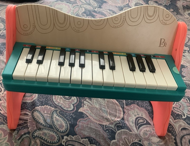 B. Toys Mini Maestro Wooden Toy Piano Tested & Works