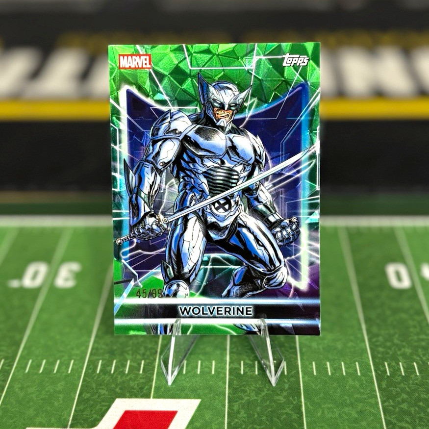 Topps 2026 Marvel Neon Wolverine Serial Numbered /99 Green DIAMANTÉ FOIL