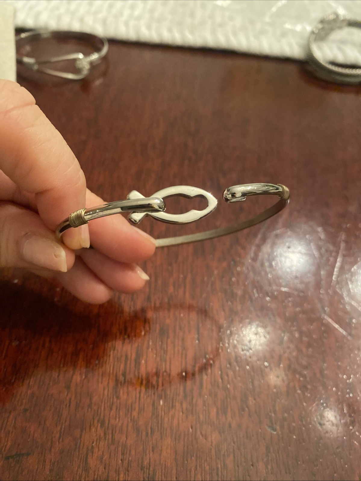 hook bangle bracelet - image 1