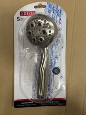Delta 59434-SS18-PK 5-Spray 3.4 in. Wall Mount Handheld Shower Head in Stainless