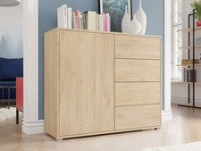 Kommode Nahlir 1D4SZ mit Schubladen Kollektion Highboard Sideboard Modern PR M24