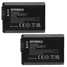 2x Batteria per Sony Alpha SLT-A35 SLT-A35Y SLT-A37 SLT-A35K SLT-A55 1050mAh 7,4V