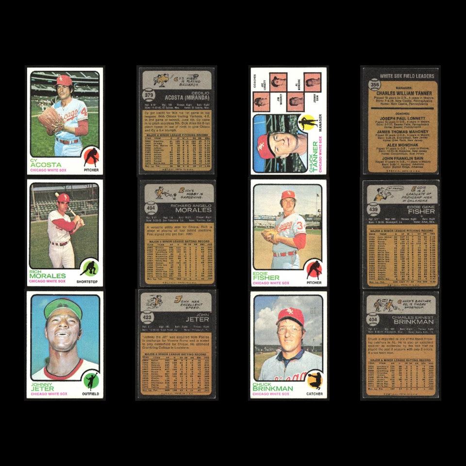 Lote De Colección Medias Blancas de Chicago Sin Duplicados 100 Tarjetas de Béisbol Topps Distribuidor A Granel Foto 4 de 4