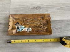 Vintage Ceramic Ashtray “Work Fascinates Me, I Can Sit And Watch It For Hours “