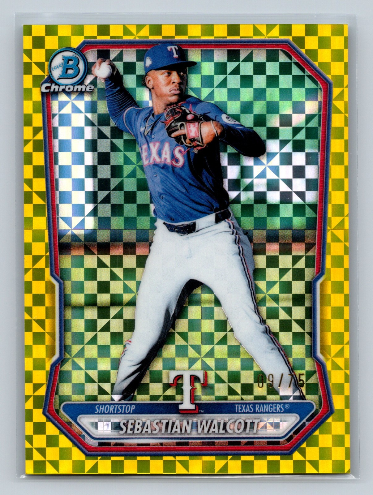 Sebastian Walcott #BCP-51 Baseball Cards 2026 Bowman Chrome Prospect trading card — raw and PSA graded price guide