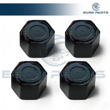 Tire Valve Stem Cap For Car 4 Pack Pattern Anti-rust Airtight Black