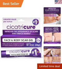 Quick-Absorbing Scar Gel - 1 oz Treatment for Surgical, Acne Stretch Marks