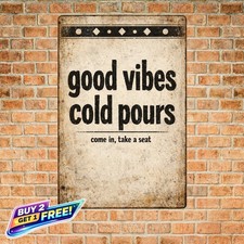 Would Drink Here Again Funny 8x12 Metal Tin Sign Home Bar Decor