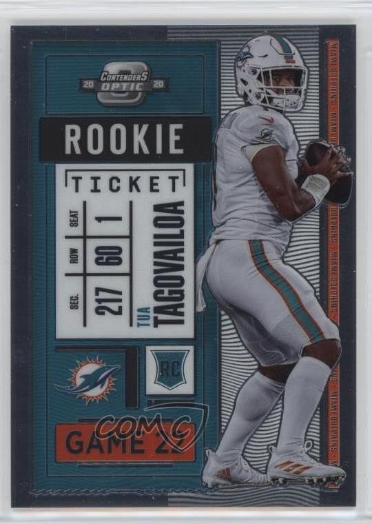 2020 Panini Contenders Optic Rookie Ticket Tua Tagovailoa #93 0c7i