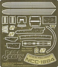 Star Trek - Reliant Photoetch - 1/1000 Scale - PGX187 For Polar Lights POL906