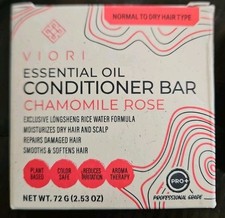 Viori Chamomile Rose Essential Oil Conditioner Bar For DRY Scalp, Damaged Hair