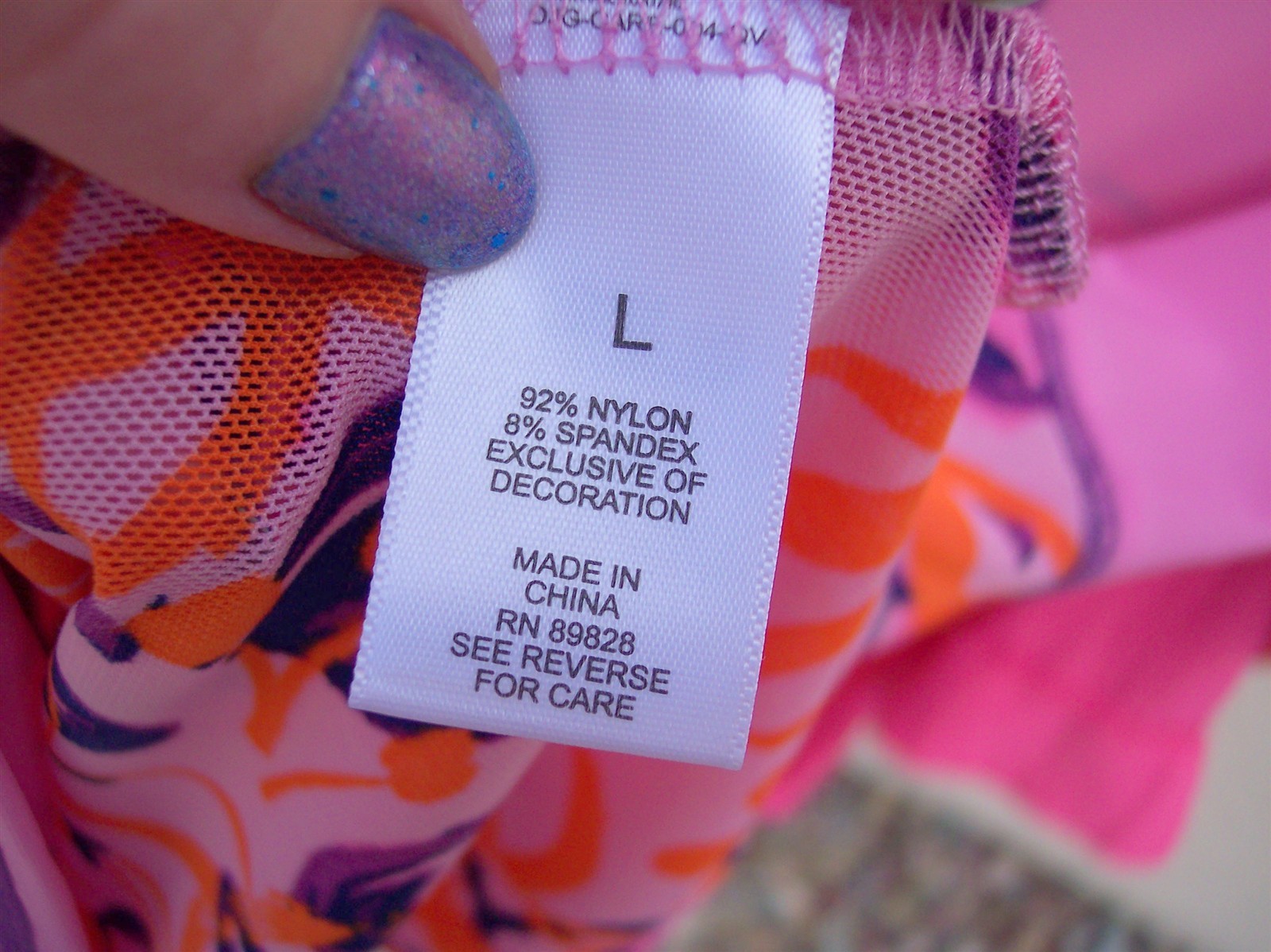 LOGO Layers Lori Goldstein Mesh Patchwork Top L V… - image 12