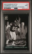 2024 Donruss Optic Lawrence Taylor Downtown Legends Black Pandora /25 PSA 9