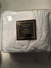 Victoria Valenti 1800 sheet set King 6pc Deep Pockets. White