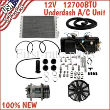 12V Universal Underdash Air Conditioner A/C Kit for RV Camper Truck Van Sedan