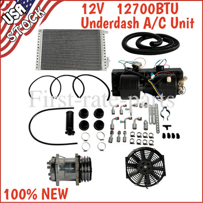 12V Universal Underdash Air Conditioner A/C Kit for RV Camper Truck Van ...