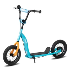 JOYSTAR Kids Scooter 5+ Teens Youth Lightweight 12" Inflatable Wheels Brakes