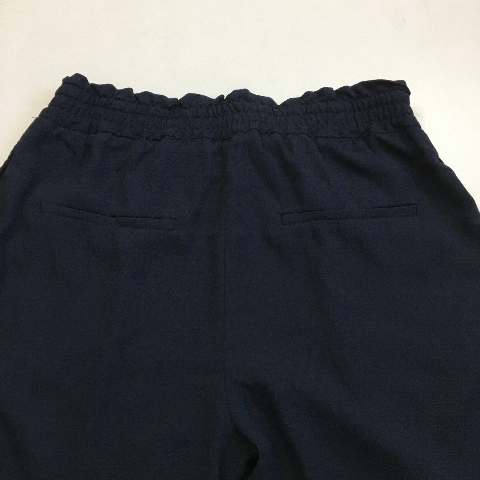 ZARA Basic Black Drawstring Waistband Pull On Tap… - image 10