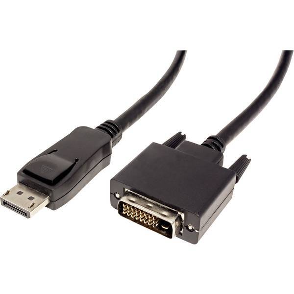 Value 11.99.5613  DisplayPort Cavo Spina DisplayPort, Spina DVI-D 24+1pol. 1.00
