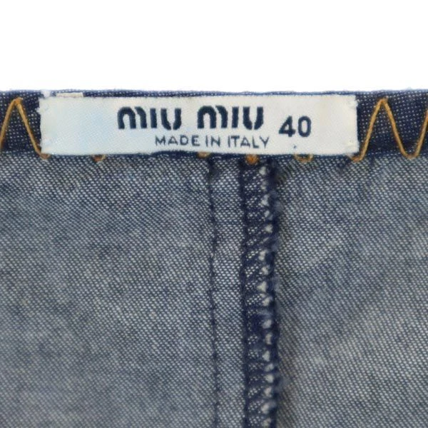 MIU MIU MIUMIU made in Italy manica lunga pezzo unico 40 sistema navy donna