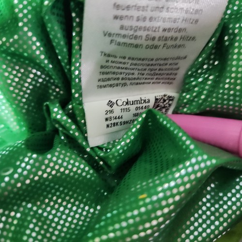 Columbia Jacket Youth Medium Womens Small Green Quilted Puffer Turbo Down 550TD - Picture 8 of 13