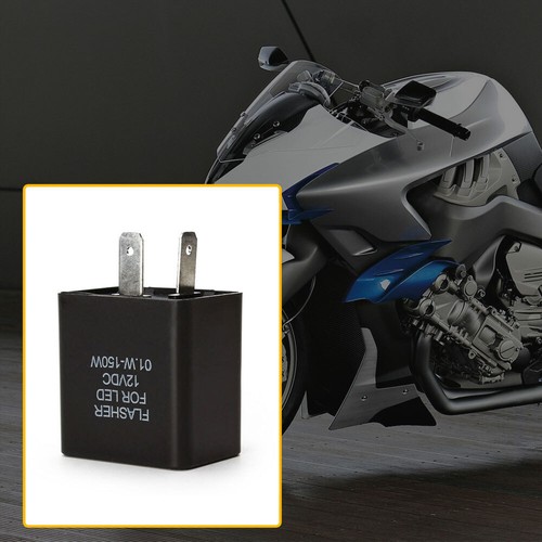 Intermitente LED ajustable para motocicleta 12V 2 pines relé intermitente indicador de señal de giro - Imagen 4 de 12