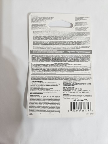 NEW Sony 32GB MicroSDHC UHS-I Card SR32UYA/TQMN - SEALED, NIB - Picture 3 of 3