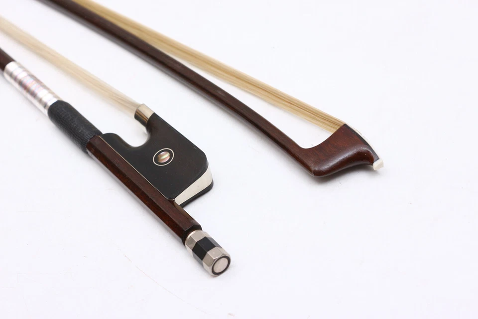 16inch Viola Bow Ebony Double Eye Tailstock Quality Brazilian Wood Viola Bow - Image 4 of 4