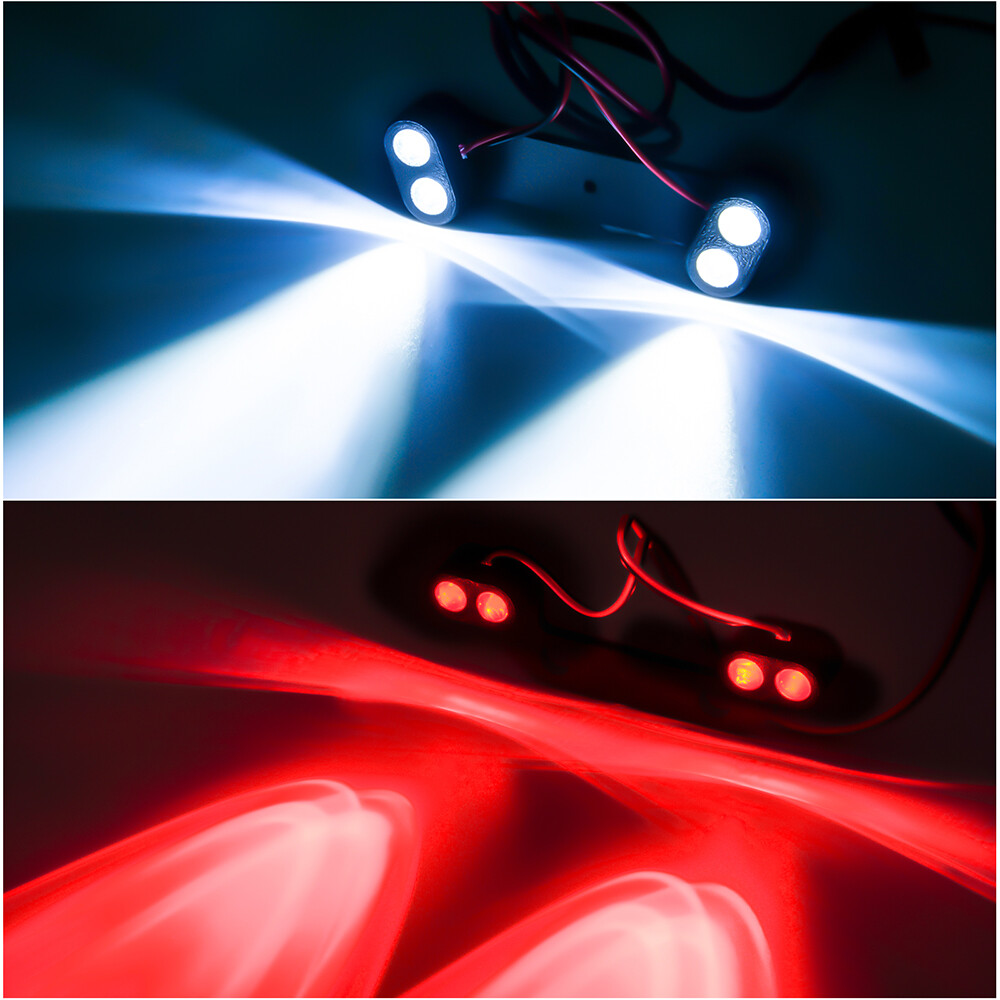 2x LED Blinker Lichtset Für D42 1/10 RC Auto – Vorne, Mitte & Hinten – Cooles Upgrade-Zubehör