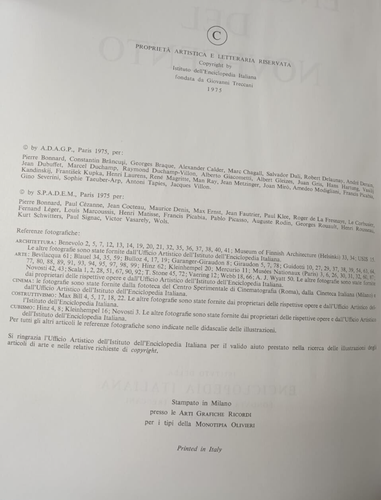 ENCICLOPEDIA DEL NOVECENTO + INDICE + SUPPLEMENTO 9 VOL - AAVV - TRECCANI - 1975 - Picture 3 of 3