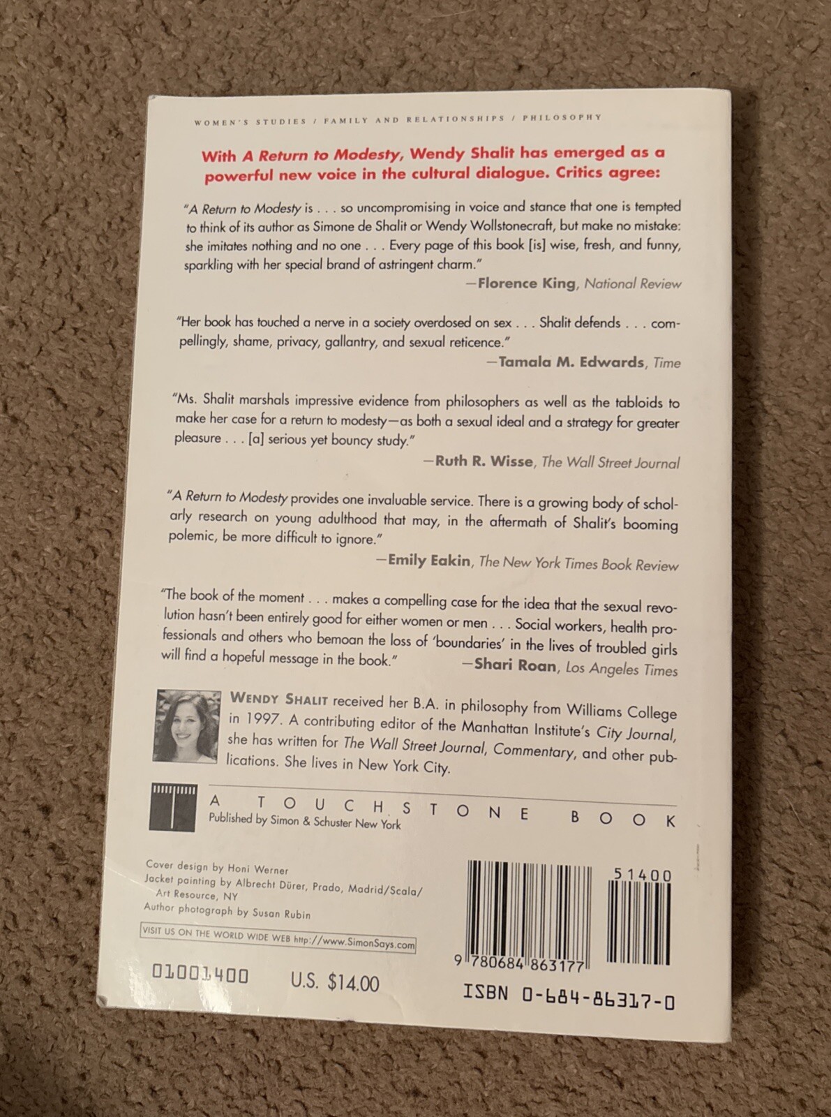 Return to Modesty : Discovering the Lost Virtue by Wendy Shalit (2000, Trade... 9780684863177| eBay