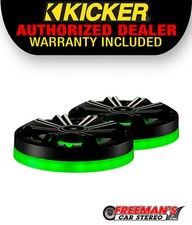 Kicker 47KLSR8 KLSR 8" Inch LED Lighted Speaker Rings Pair 