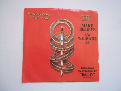 TOTO - Make Believe / We Made It - 45 RPM 7'' Record 1982 PS COLUMBIA
