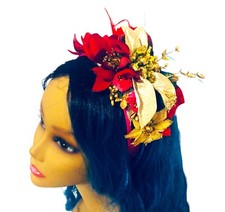 Holiday Headpiece Christmas Festive Headband Handcrafted NEW