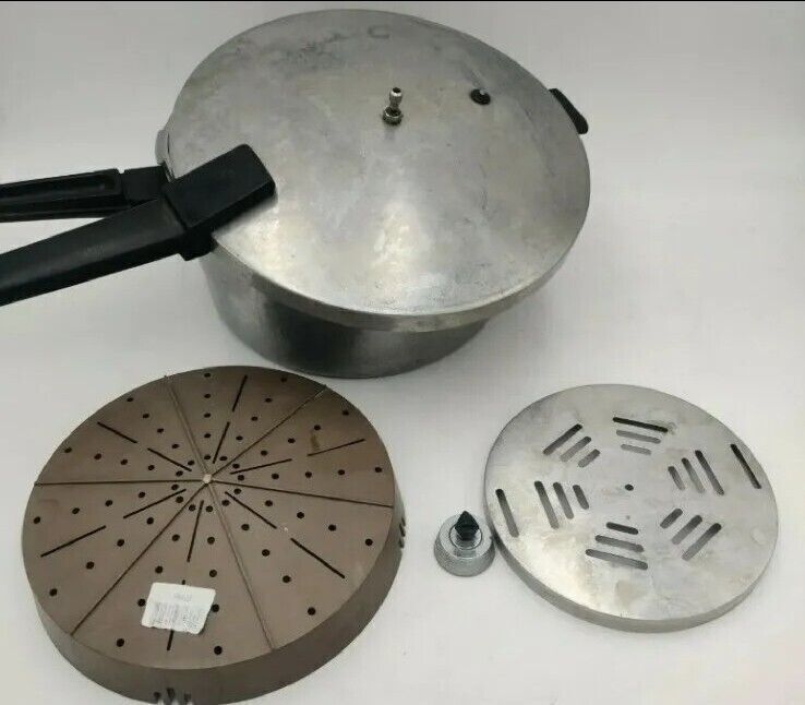 Vintage Presto Pressure Cooker Canner Aluminum A603A 6 Qt w