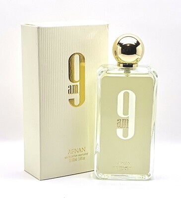 AFNAN 9 AM 3.4 FL.OZ 100 ML EAU DE PARFUM SPRAY FOR  UNISEX  BRAND NEW IN  BOX