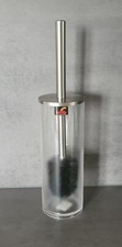 Nyo Acrylic Clear/ Transparent Toilet Brush. Stainless Steel and Acrylic.