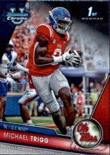 2023 Bowman University Chrome #128 Michael Trigg Ole Miss Rebels