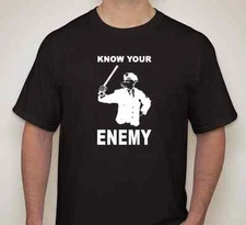 Know your enemy pig anti police AC-AB antifa hooligan anarchist anarchy  t shirt