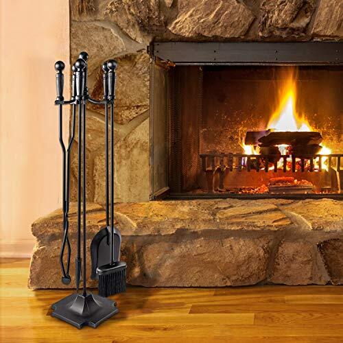 WBHome Fireplace Tools Set 5 Pieces Wrought Iron Fireset Fire Pit Poker Wood  ... - Γ. u0026 Δ. ΓΚΟΥΜΑΣ Α.Ε.Β.Ε