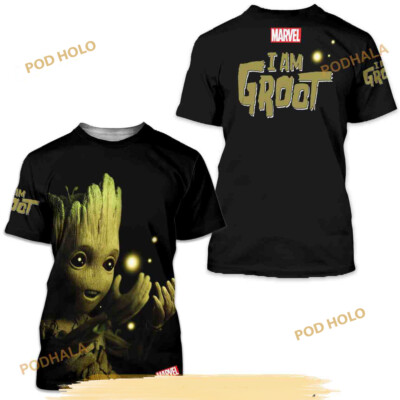 Full Printed Brand New Fashion 3D Shirt I Am Groot