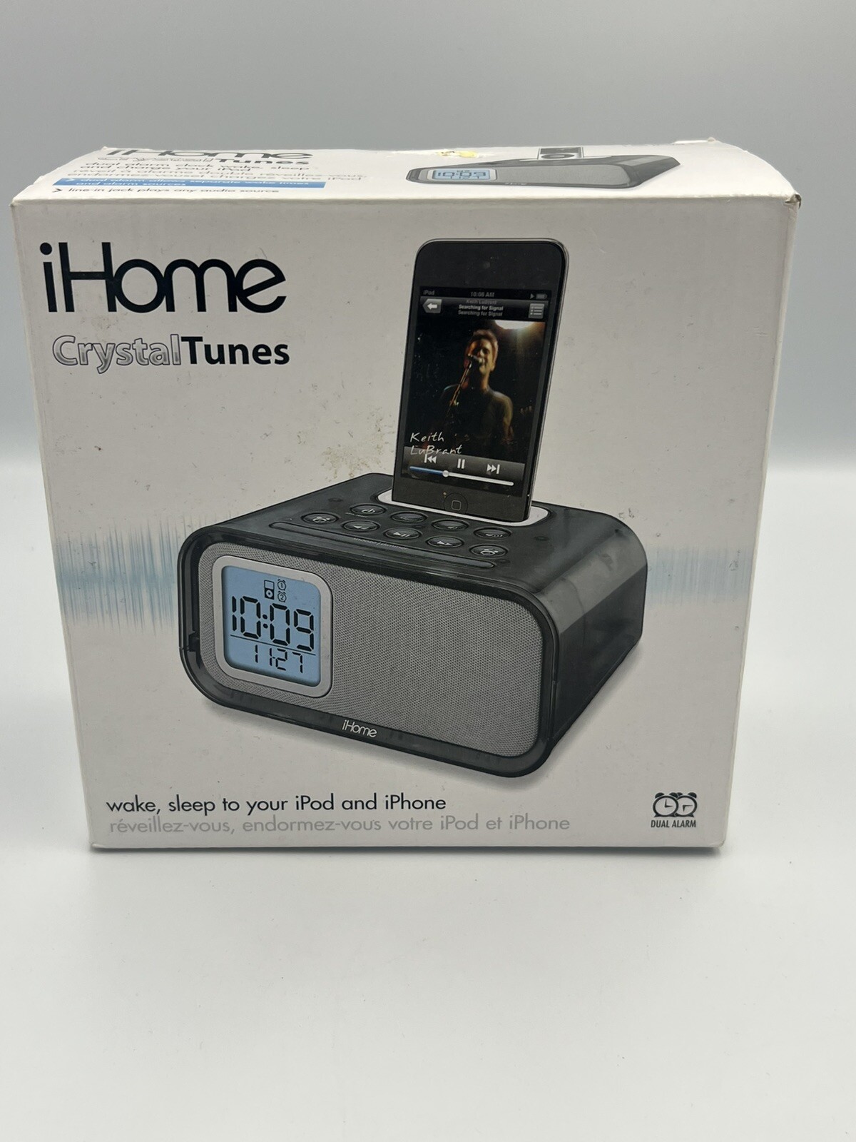 iHome iH22 System Dual Alarm Clock iPhone iPod Charger