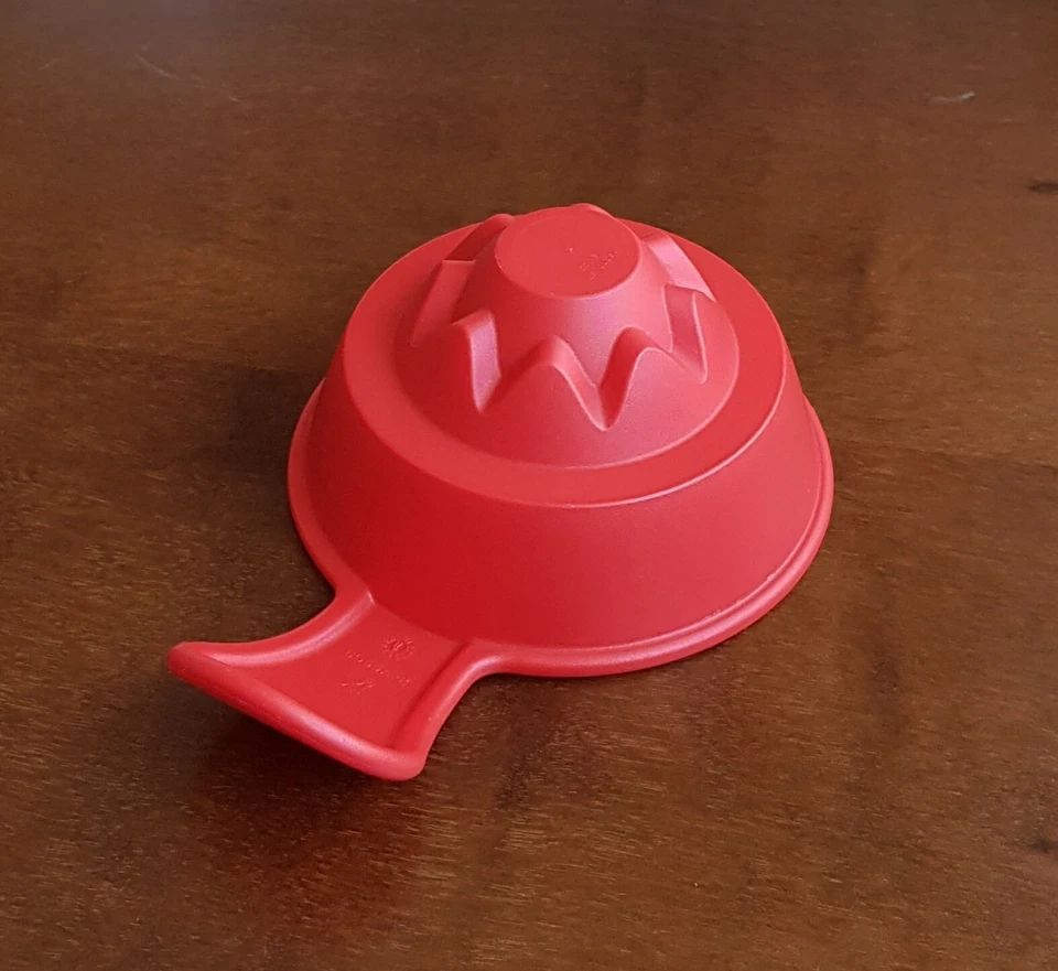 Tupperware Dekoring Puddingförmchen Sternspitze Reisförmchen Anrichte Form Rot - Bild 2 von 4