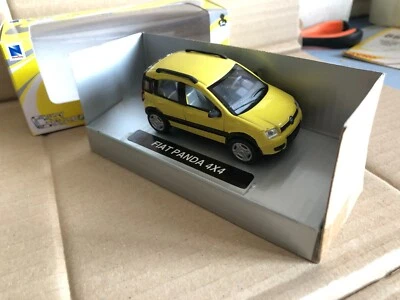 Fiat Panda 169 4X4 4*4 New Ray Newray 1/43 MULTIJET Natural Power 100 Hp Jaune - Photo 1/4