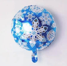 5 Frozen Snowflake Balloon Birthday Party Christmas Decor Helium/Air Glossy 18"