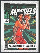 2024 Donruss Basketball Net Marvels Zaccharie Risacher Gold Press Proof
