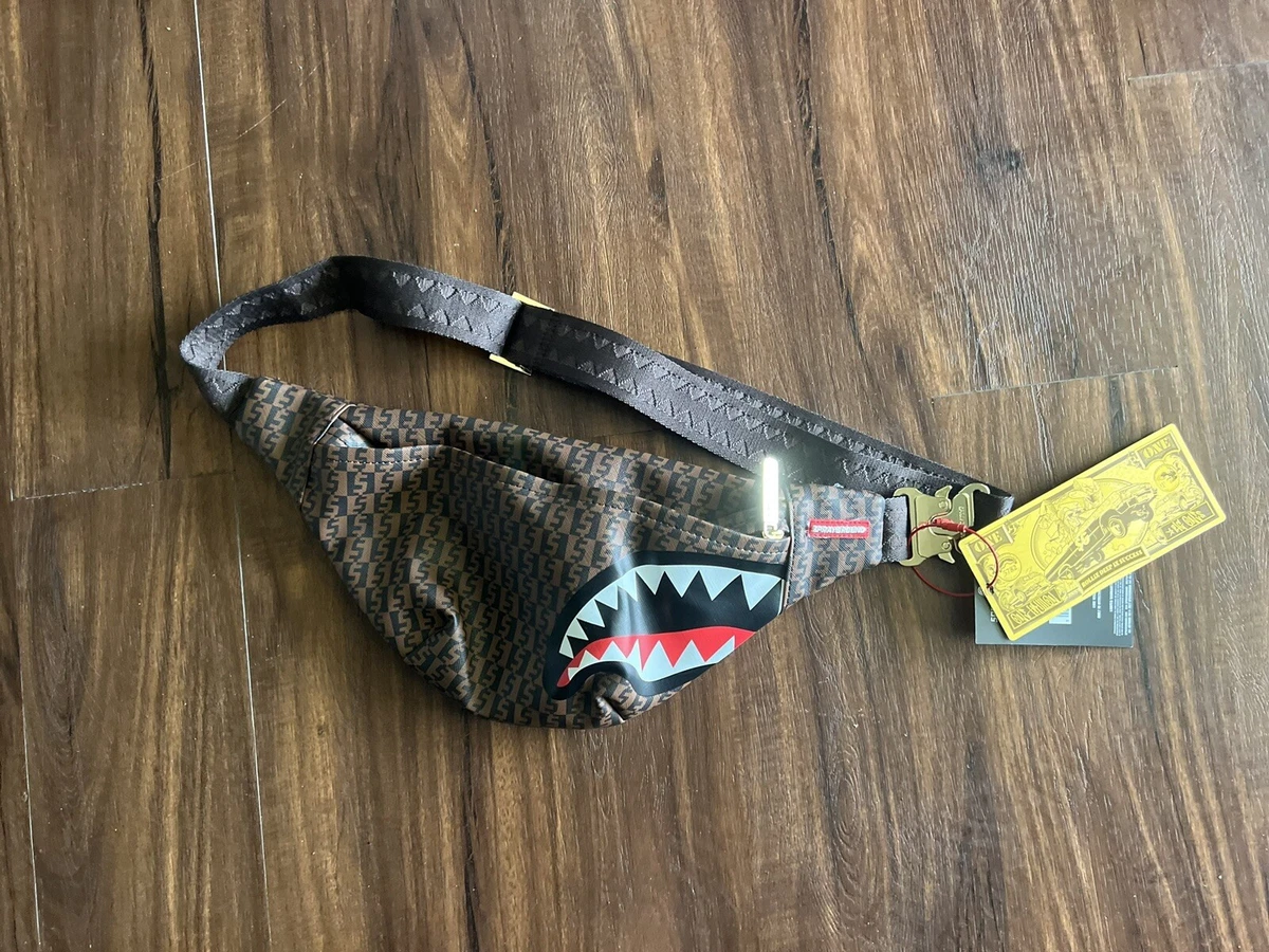 Sprayground Fur Sharks in Paris Crossbody Bag