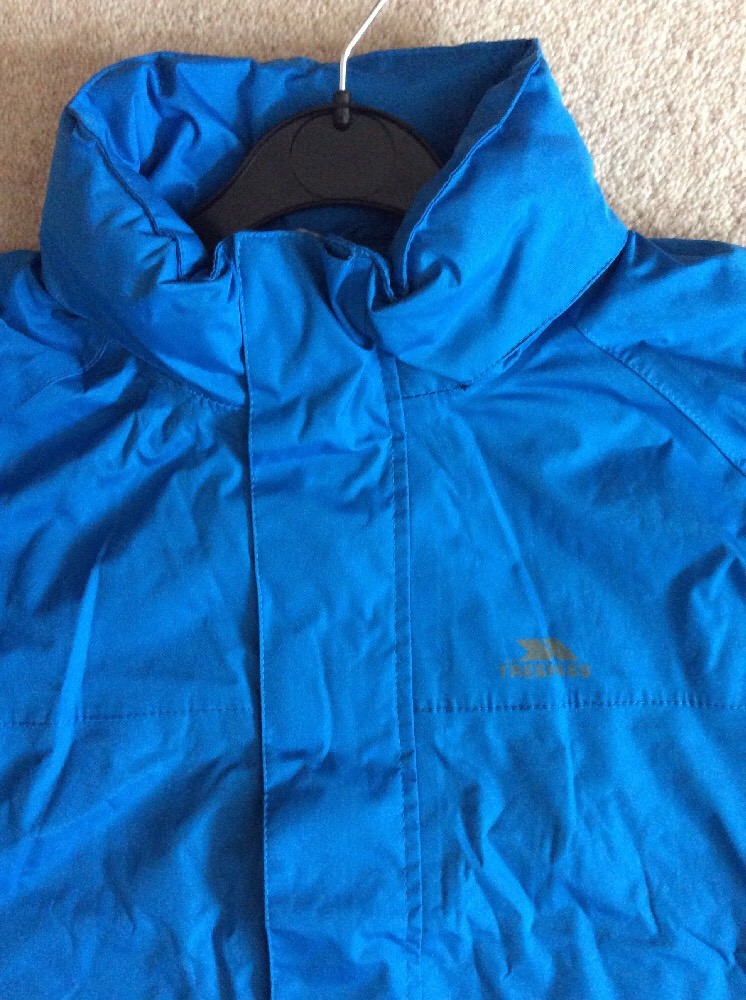 NEW MEN'S TRESPASS TP50 COAT JACKET AQUAMARINE BLUE WATERPROOF WINDPROOF MEDIUM image 10