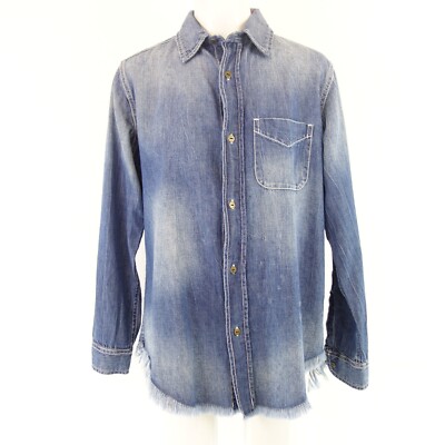 Jeanshemd CURRENT ELLIOTT Blau Damen Jeansshirt Hemd Denim Oberteil XS 34 Neu