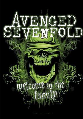AVENGED SEVENFOLD FLAGGE FAHNE WELCOME TO THE FAMILY LIVE IN LBC POSTER FLAG